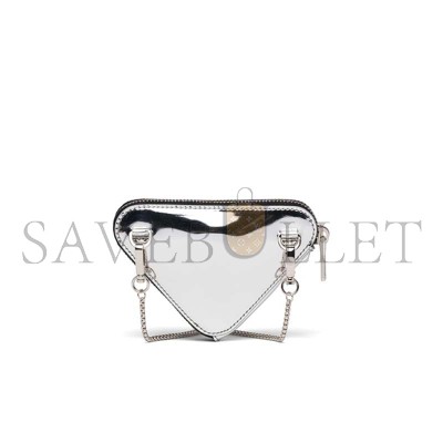 PRADA GLOSSY LEATHER MINI CLUTCH 1NR005 (13*9*2cm) 